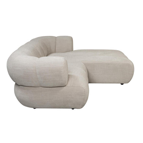 New York 2.5 Seater Right Lounge Sofa Beige