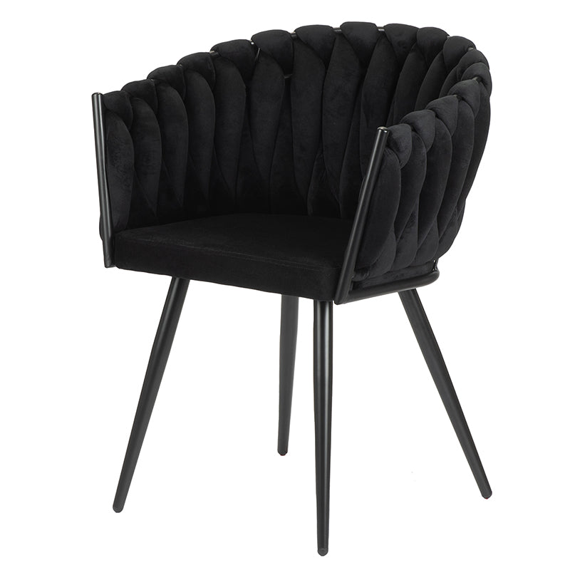 Wave Chair Black - Set van 2 stuks