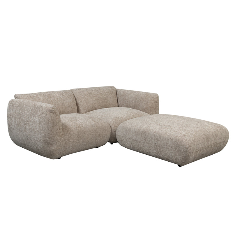Amsterdam 2.5 Seater Latte + Ottoman