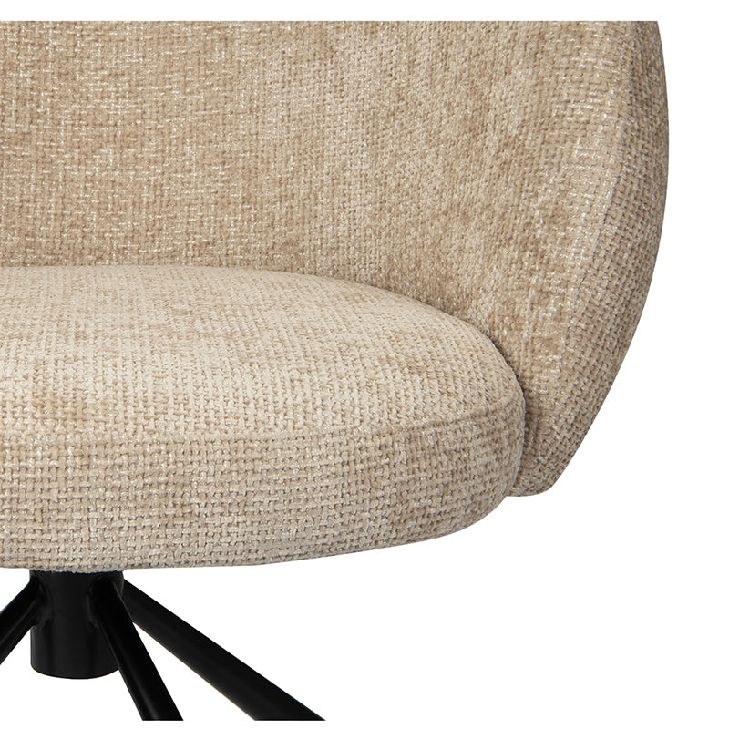 Pebble Rotating Chair Latte