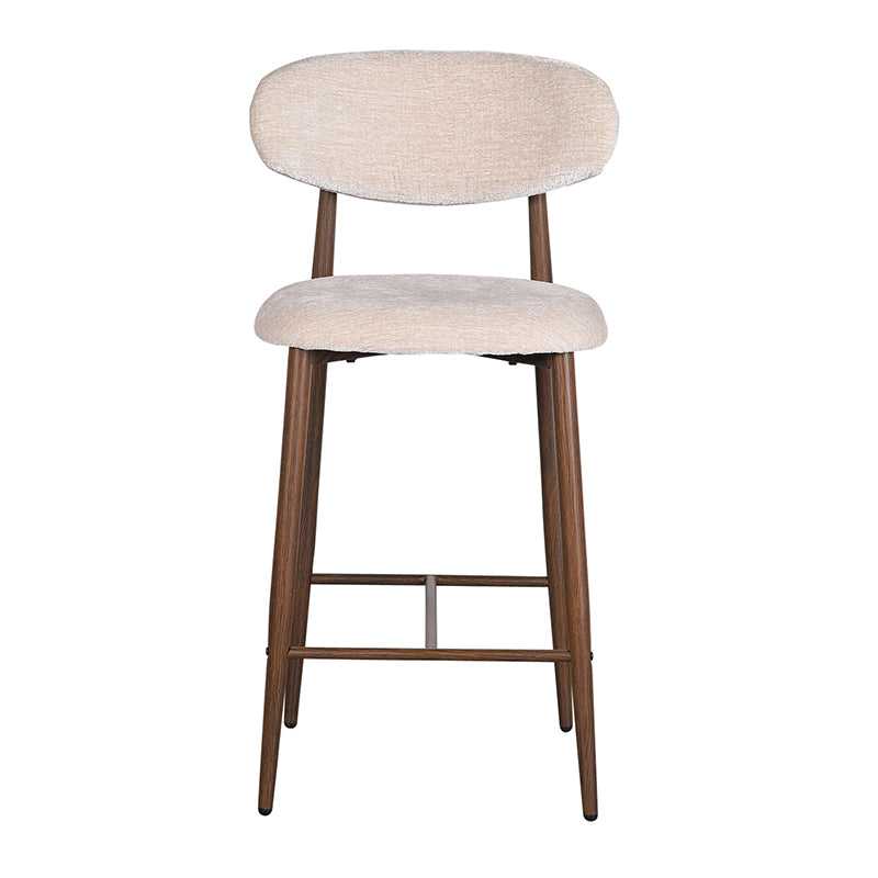 Japandi Kitchen Bar Chair Tan - Set van 2 stuks