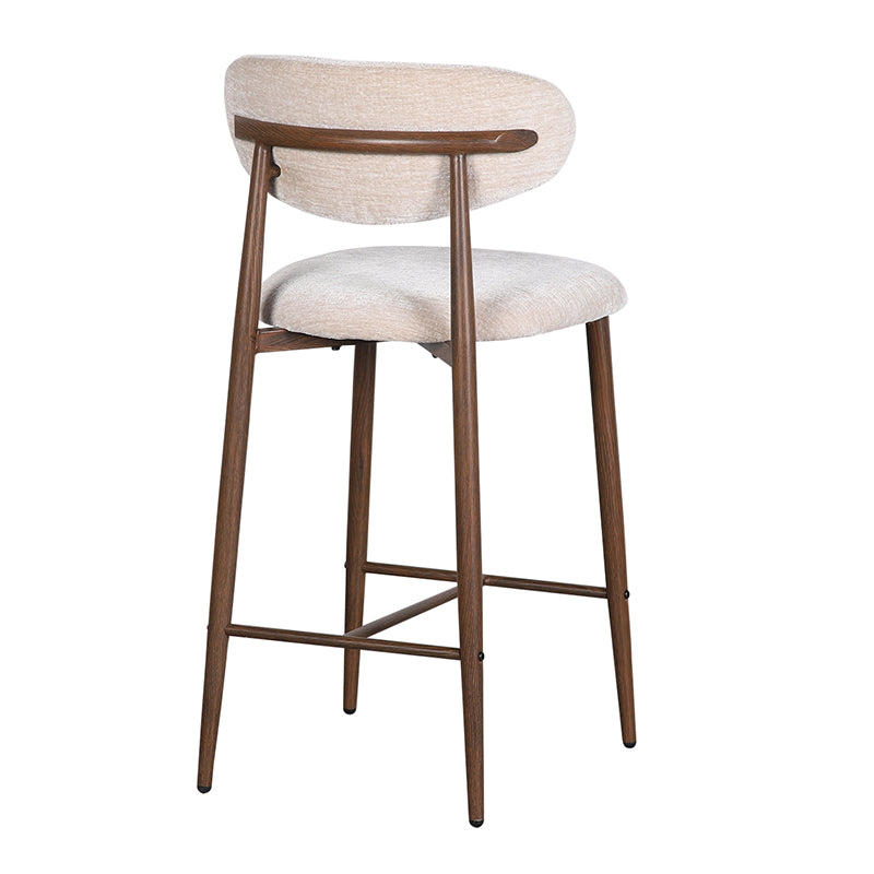 Japandi Kitchen Bar Chair Tan - Set van 2 stuks