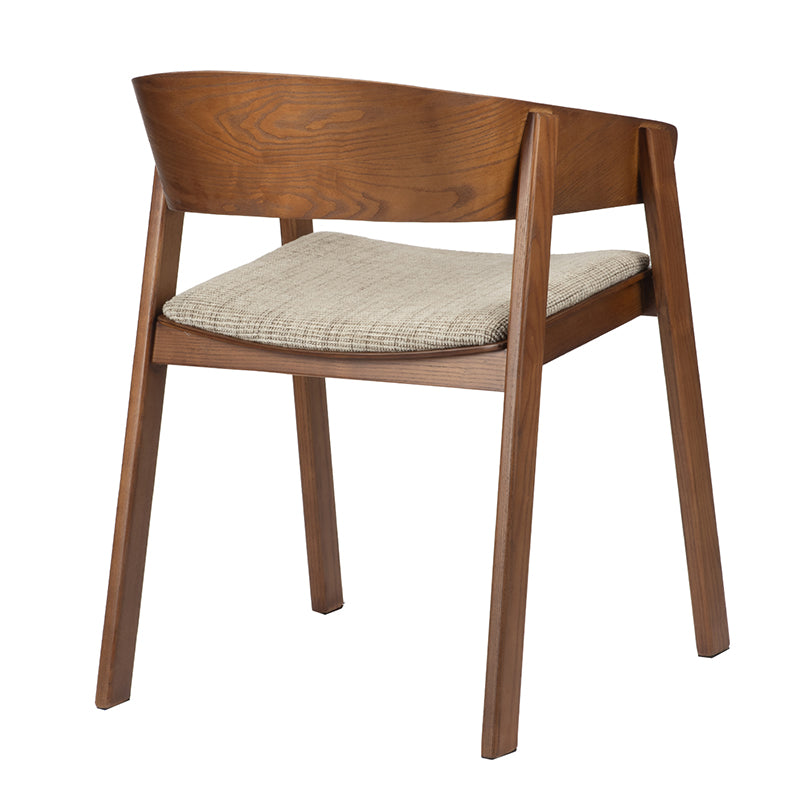 Edo Wooden Armchair Reddish - Set van 2 stuks