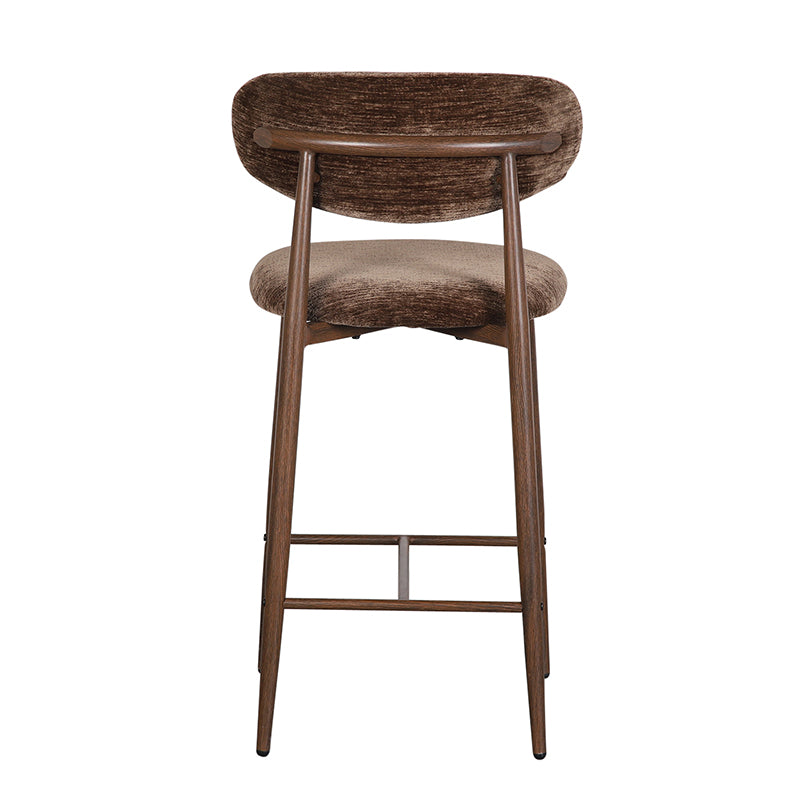 Japandi Kitchen Bar Chair Umber - Set van 2 stuks