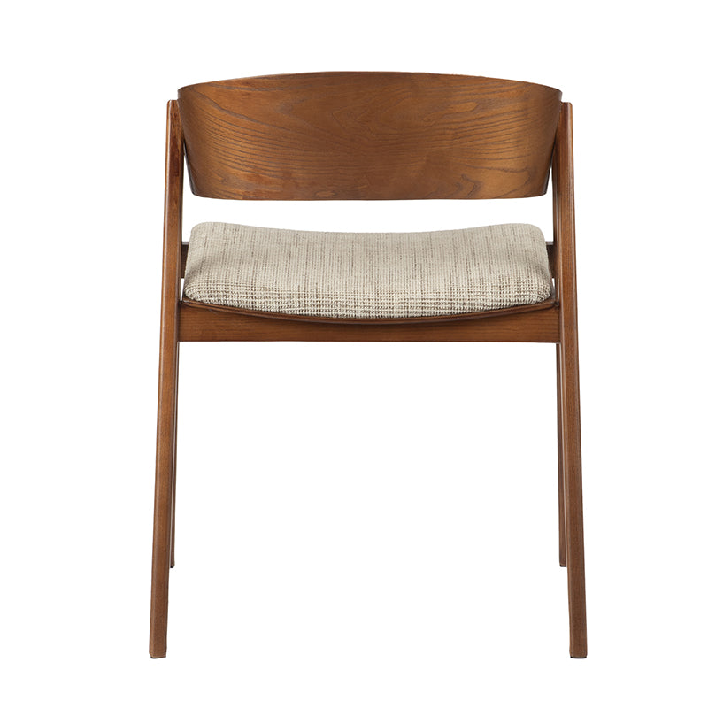 Edo Wooden Armchair Reddish - Set van 2 stuks