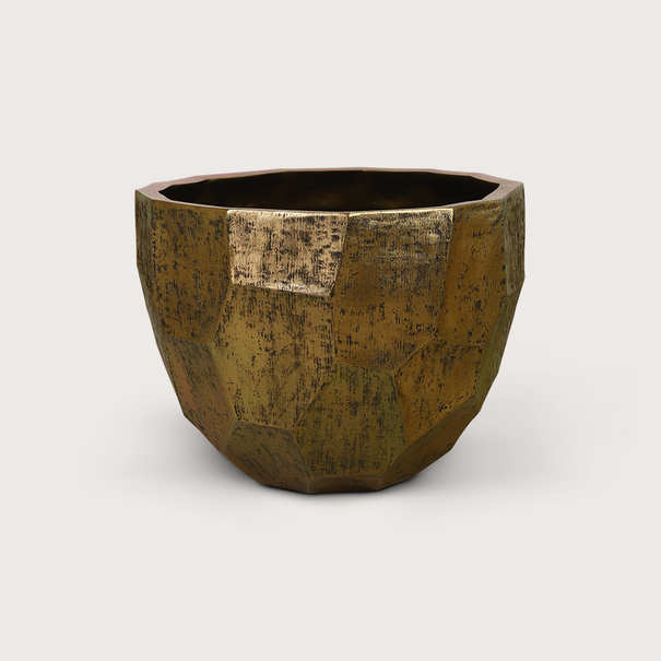 Pot Geo Brass D59 H45
