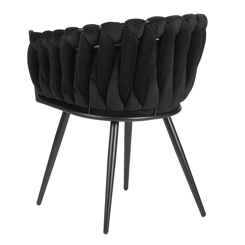 Wave Chair Black - Set van 2 stuks