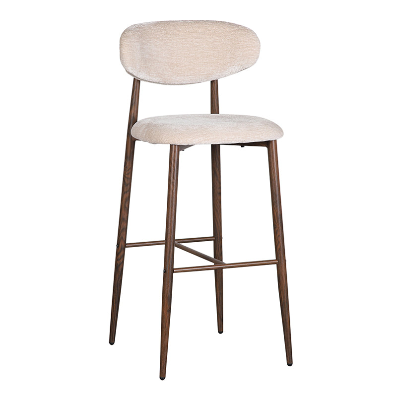Japandi Kitchen Bar Chair Tan Hoog- Set van 2 stuks