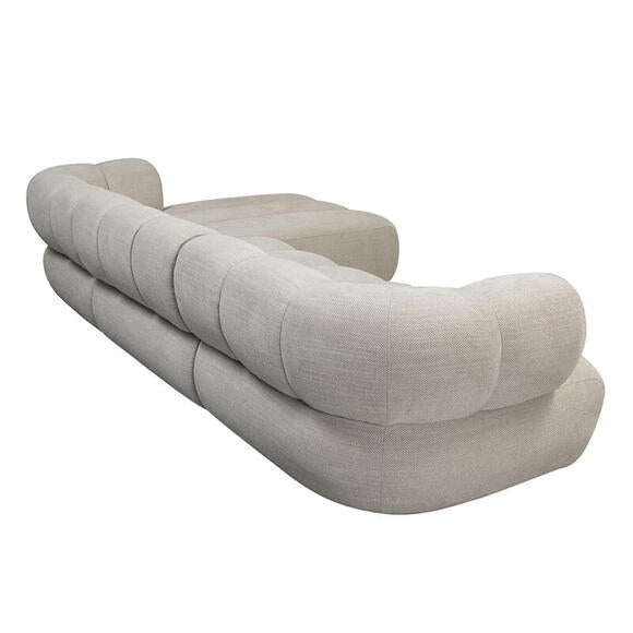 New York 4 Seater Right Lounge Sofa Beige