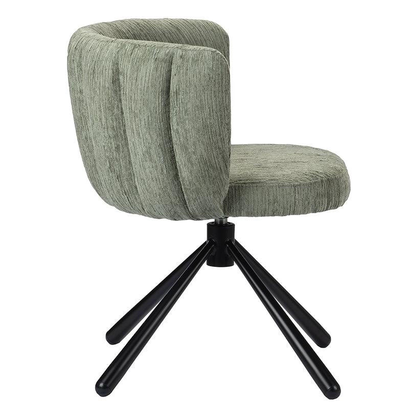 Shell Rotating Chair Crocodile Green