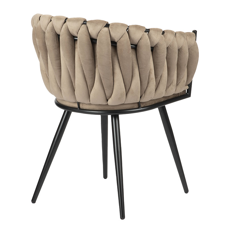 Wave Chair Sand White - Set van 2 stuks