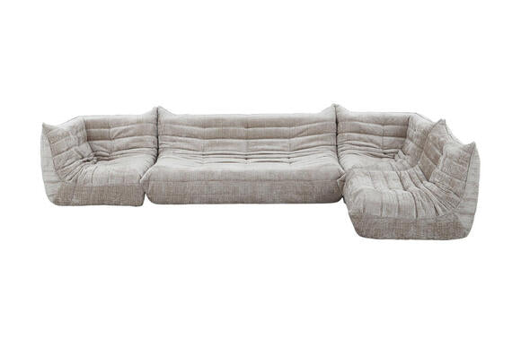 Boneless 4 Parts Sofa Plancha Cream