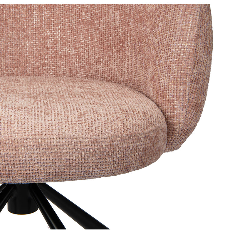 Pebble Rotating Chair Pastel Pink