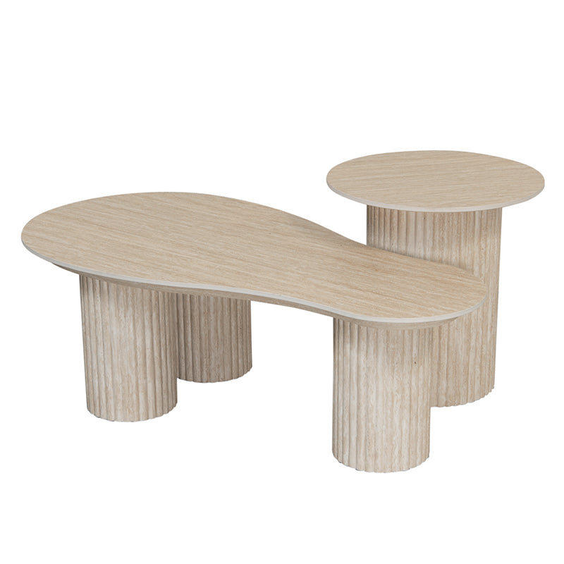 Craft Coffee Table Small – Ceramic Travertine