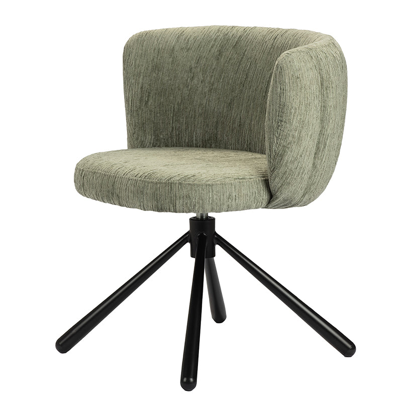 Shell Rotating Chair Crocodile Green