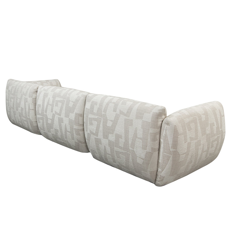 Amsterdam 4 Seater White Glyphs