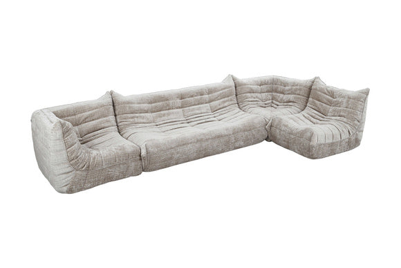 Boneless 4 Parts Sofa Plancha Cream