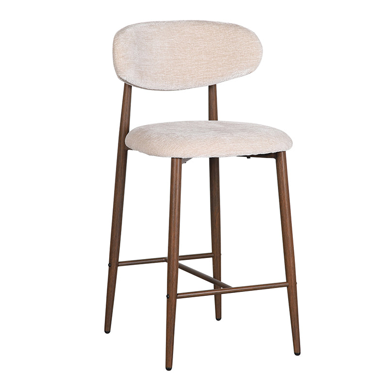 Japandi Kitchen Bar Chair Tan - Set van 2 stuks