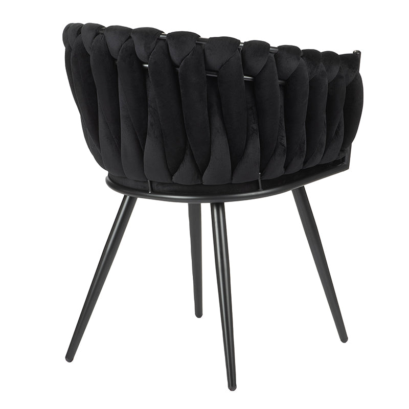 Wave Chair Black - Set van 2 stuks