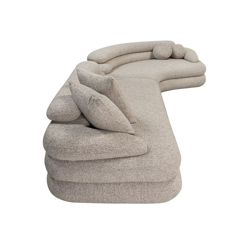 Cairo 6-Seater Sand Bouclé