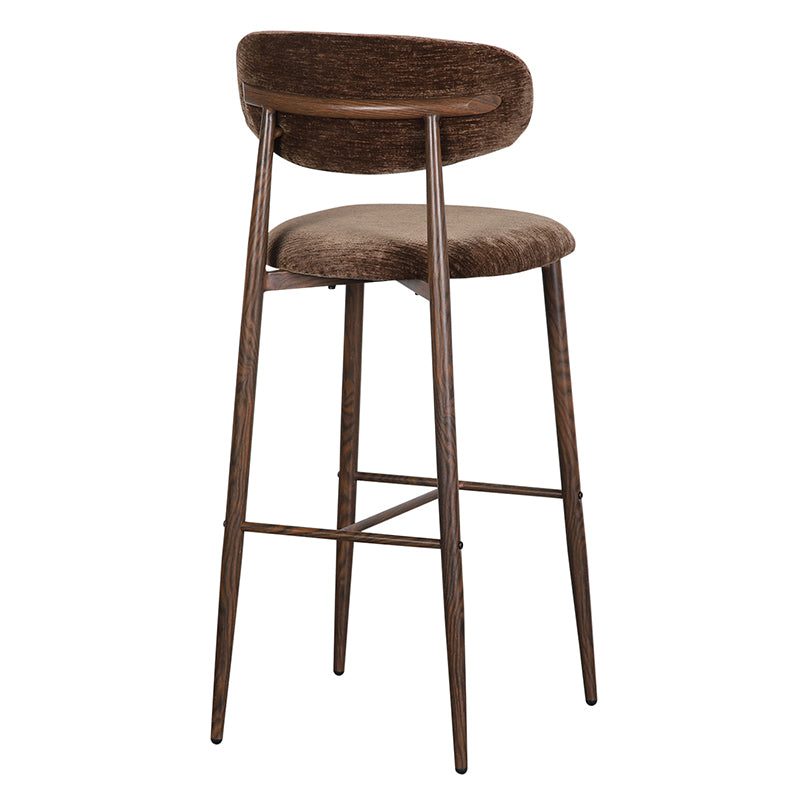 Japandi Kitchen Bar Chair Umber Hoog - Set van 2 stuks