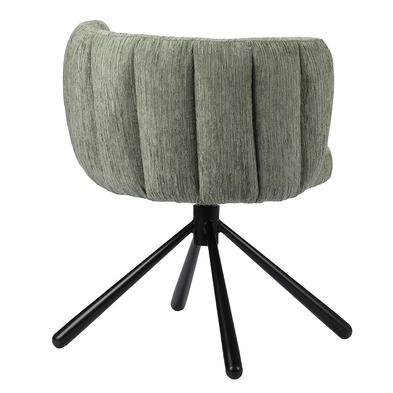 Shell Rotating Chair Crocodile Green