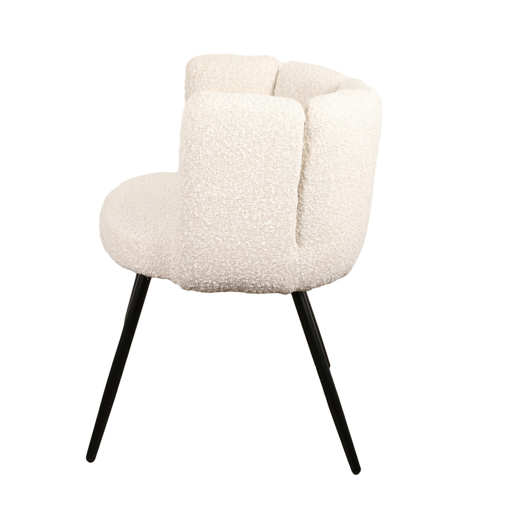 High Five Chair White Pearl (Bouclé) - Set van 2 stuks