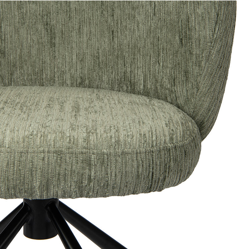 Shell Rotating Chair Crocodile Green