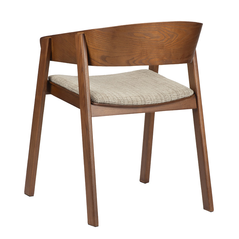 Edo Wooden Armchair Reddish - Set van 2 stuks