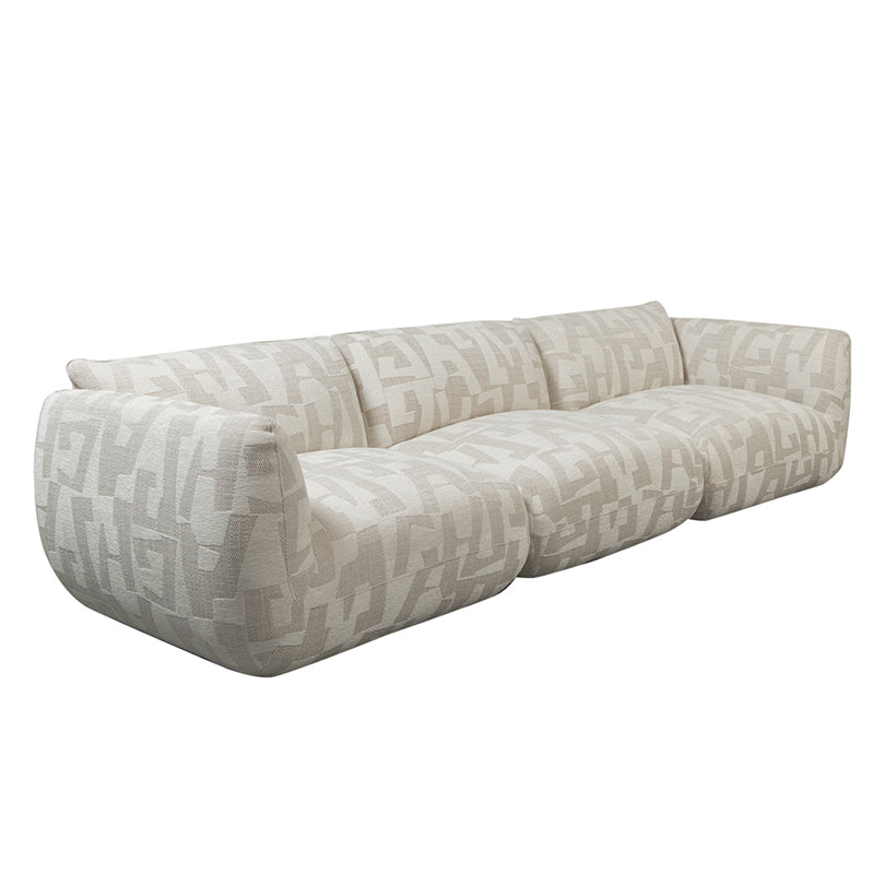 Amsterdam 4 Seater White Glyphs