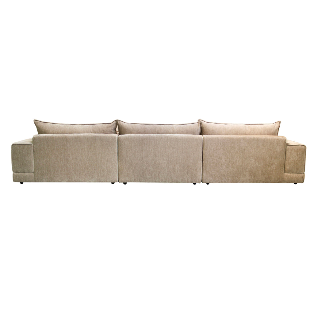 London 6-Seater Tan + Ottoman