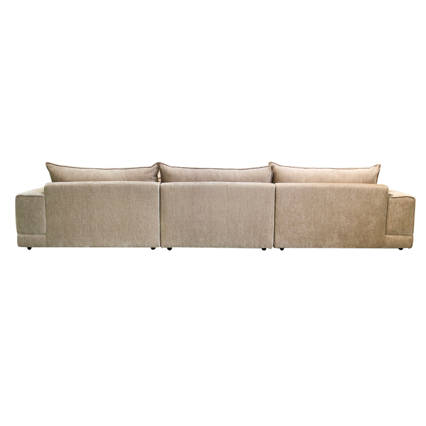 London 6-Seater Tan + Ottoman