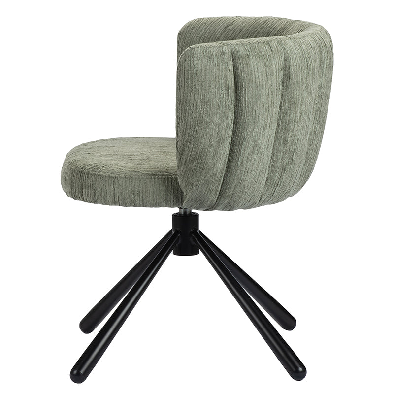 Shell Rotating Chair Crocodile Green