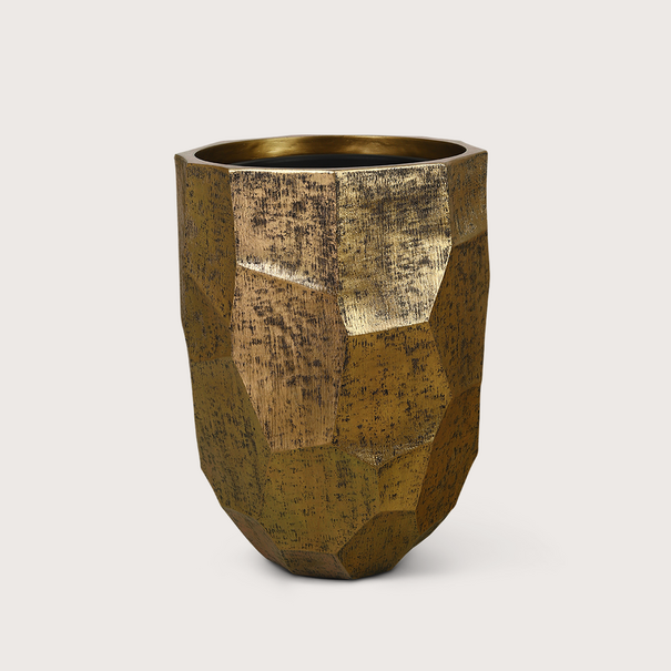 Pot Geo Brass H75 D55
