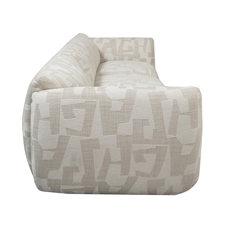 Amsterdam 4 Seater White Glyphs