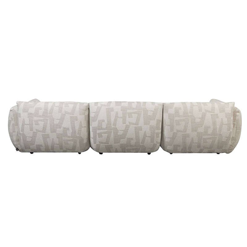 Amsterdam 4 Seater White Glyphs