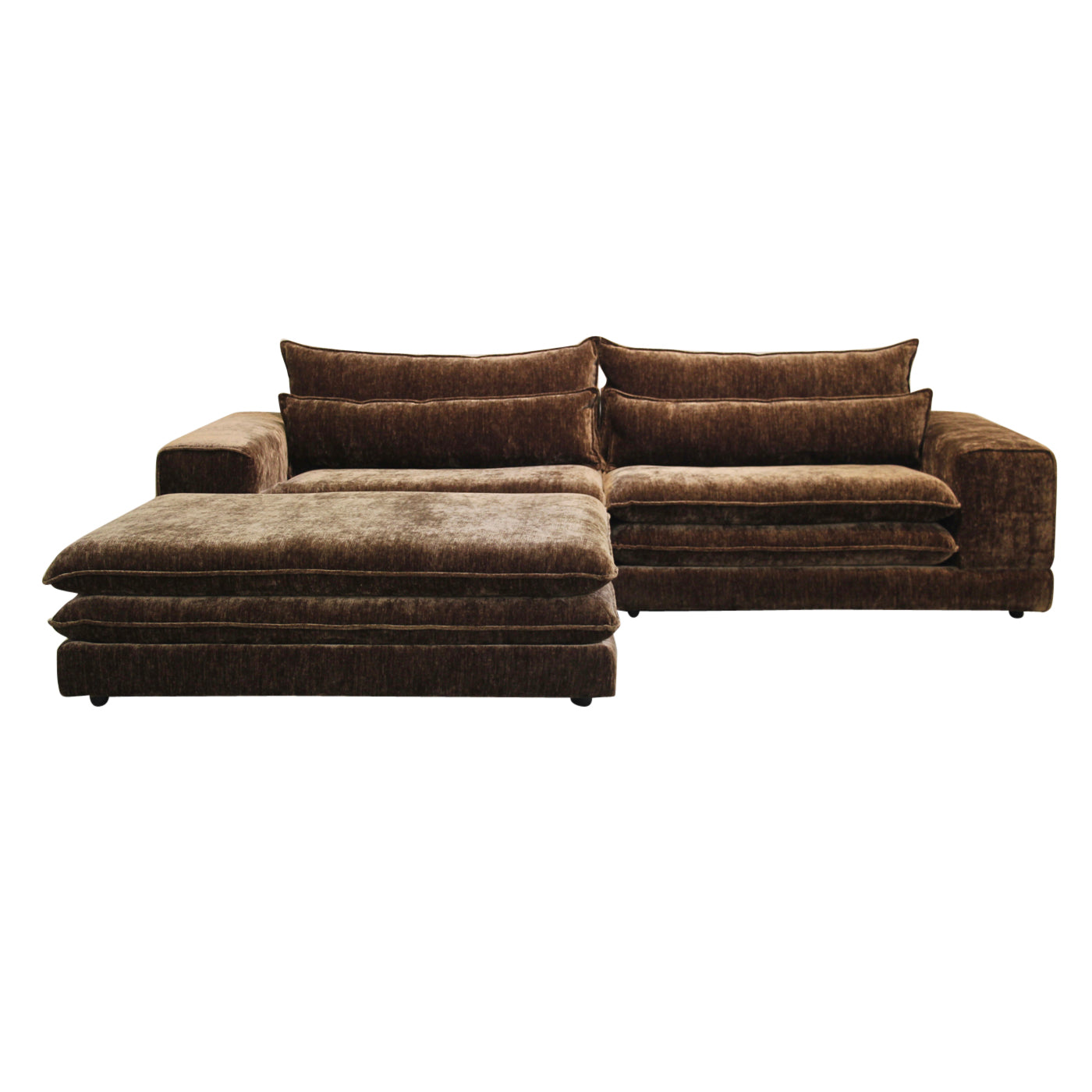 London 3-Seater Umber + Ottoman