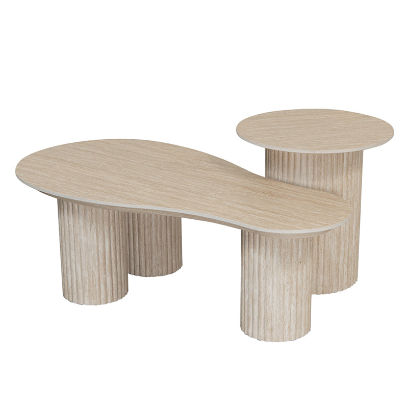 Craft Coffee Table Large – Ceramic Travertine