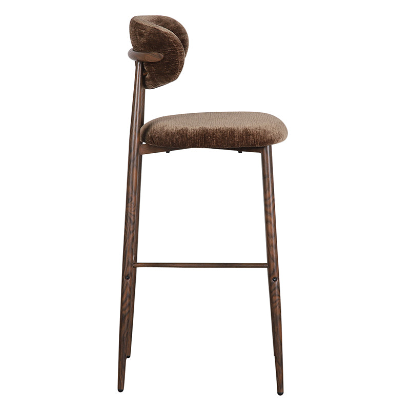 Japandi Kitchen Bar Chair Umber Hoog - Set van 2 stuks