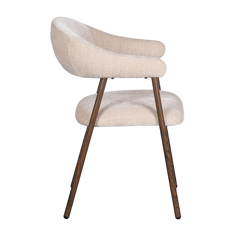 Scandi Chair Tan - Set van 2 stuks