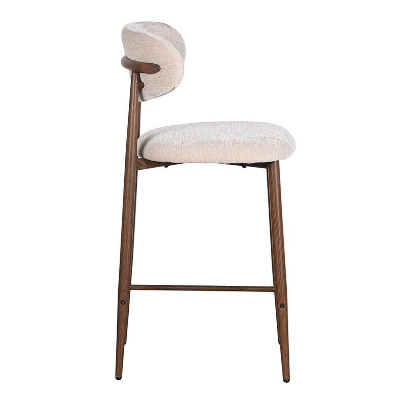 Japandi Kitchen Bar Chair Tan - Set van 2 stuks
