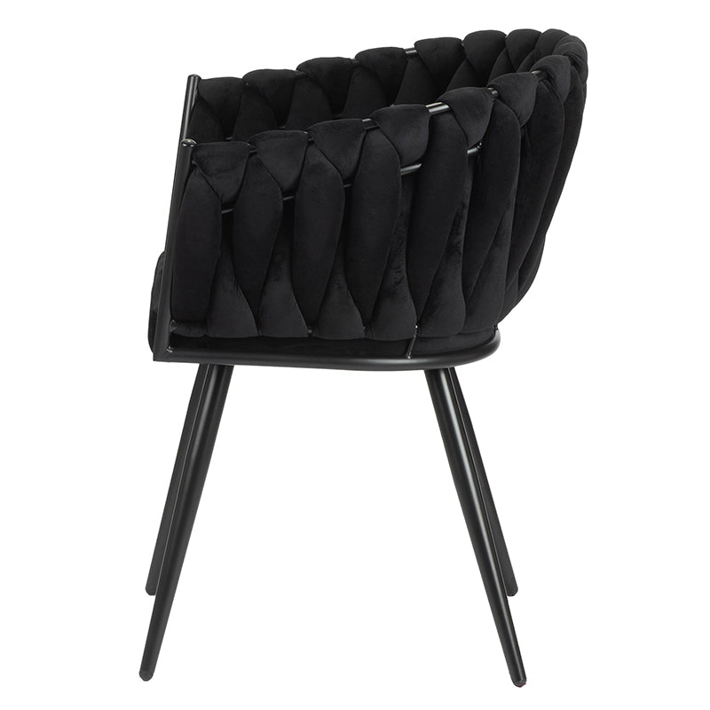 Wave Chair Black - Set van 2 stuks