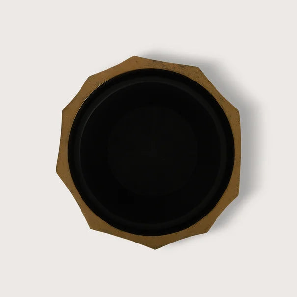 Pot Geo Brass H75 D55