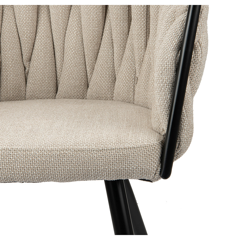 Wave Chair Beige - Set van 2 stuks