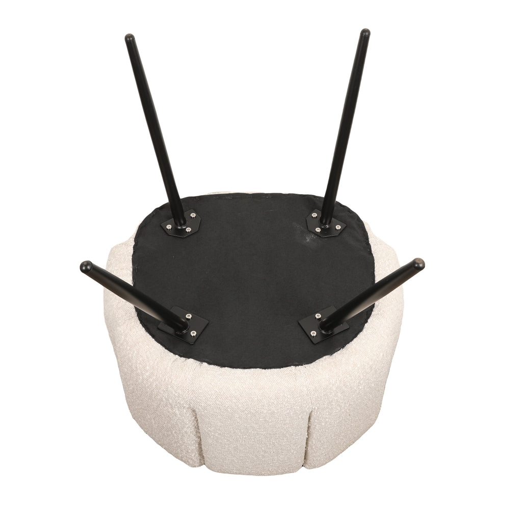 High Five Chair White Pearl (Bouclé) - Set van 2 stuks