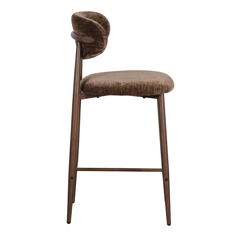 Japandi Kitchen Bar Chair Umber - Set van 2 stuks