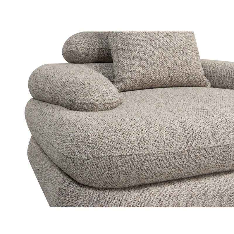 Cairo Lounge Chair Sand Bouclé