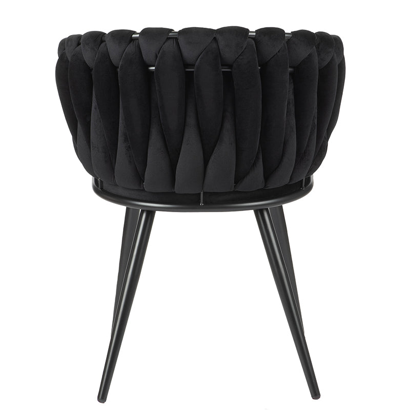 Wave Chair Black - Set van 2 stuks