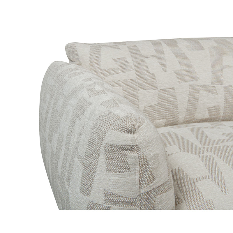 Amsterdam 2.5 Seater White Glyphs