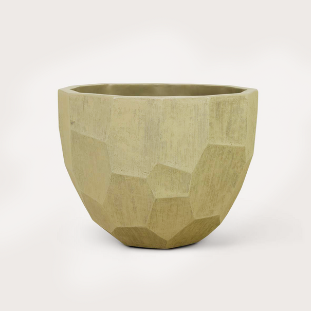 Pot Geo Beige D74 H55